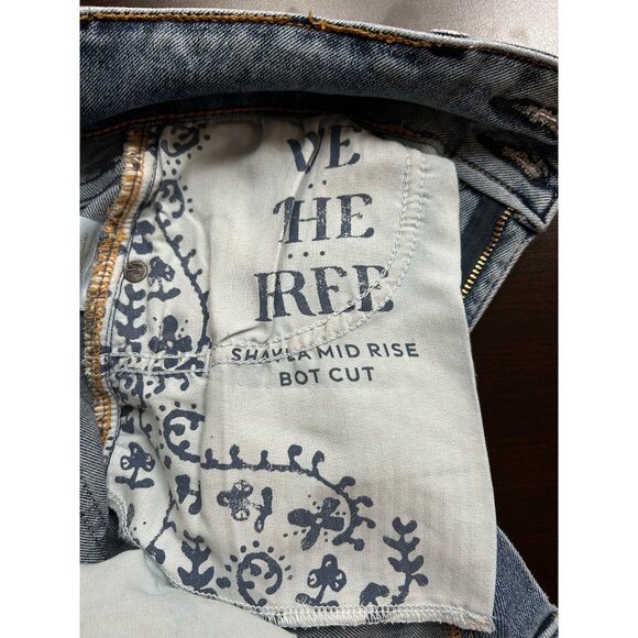 WE THE FREE by Free People "Swalla" Mid-Rise Bootcut Jeans Retro‎ Americana Y2K - Picture 5 of 9